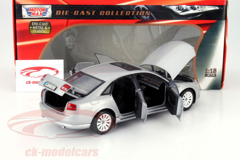 モーターマックス　1/18　アウディ　A8 MotorMax 1:18 Audi A8 silver 73149 model car 73149 661732731497