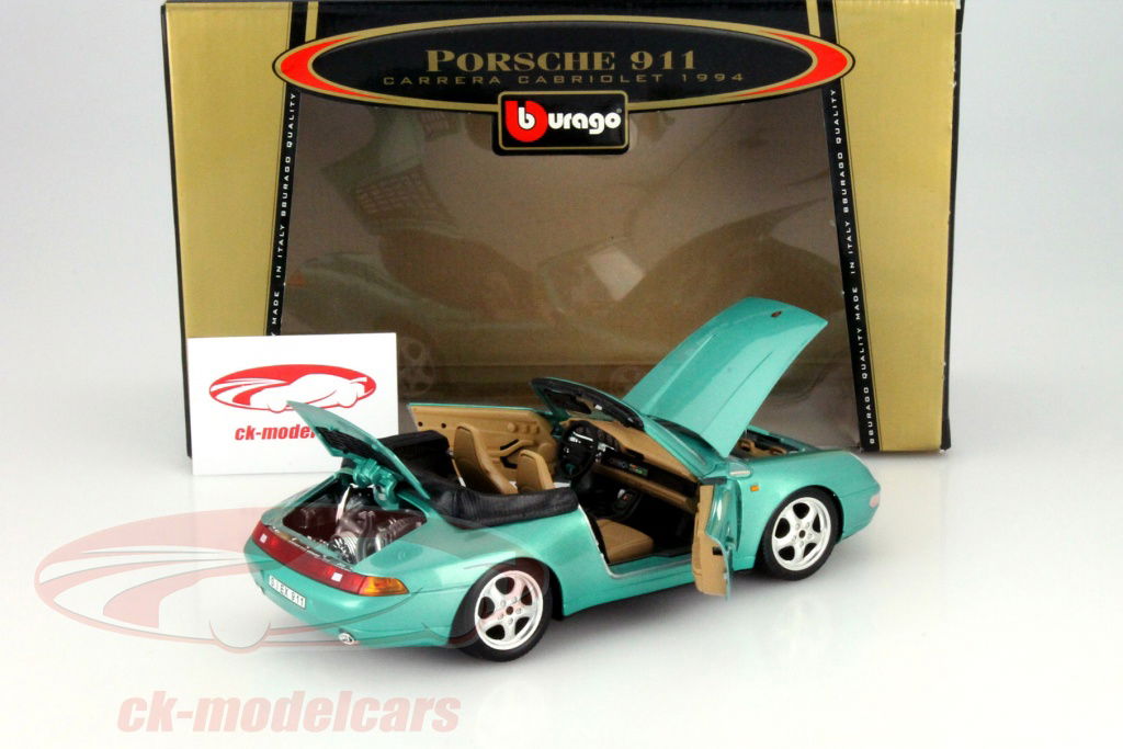 ミニカー 1/18 Porsche 911 Carrera Cabriolet Maisto Porsche 911 Carrera Cabriolet 1994 Diecast 1:18 Scale