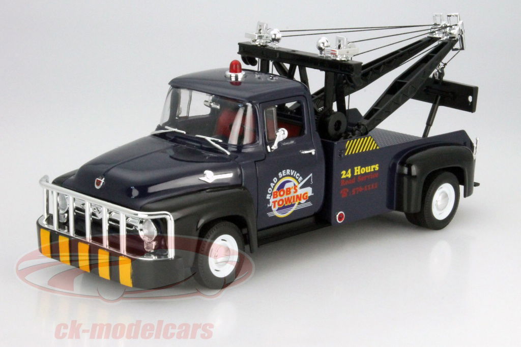 1956 Ford F-100 Tow Truck 1/18スケール レッカー車 Custom 1:18 scale 1956 FORD F-100 Diecast Tow Truck with