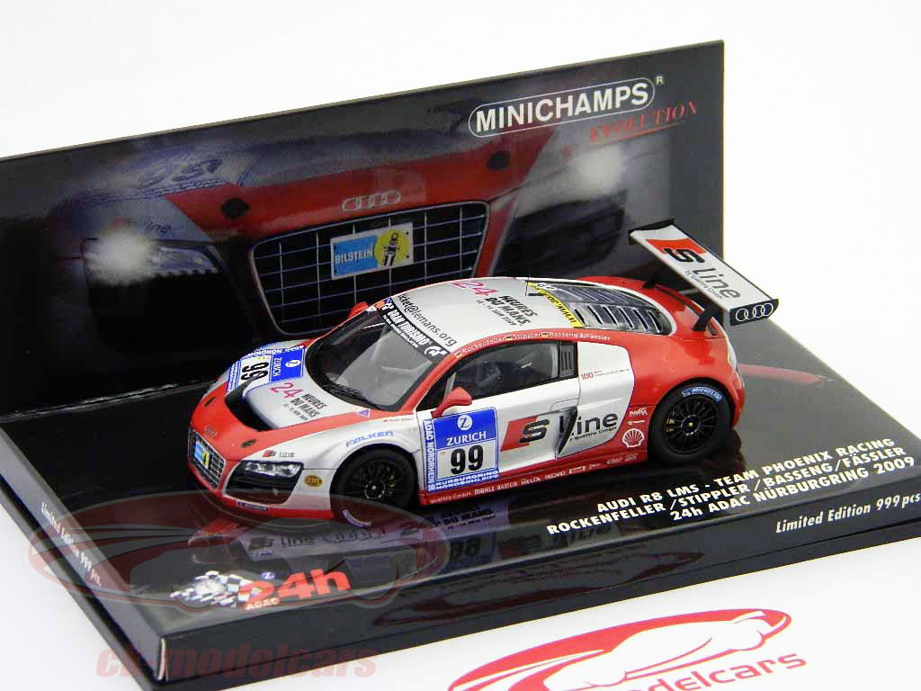 Minichamps 1:43 アウディR8 LMS＃99 Sライン24時間ニュルブルク
