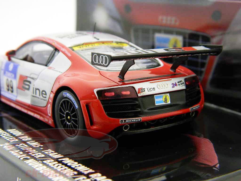 Minichamps 1:43 アウディR8 LMS＃99 Sライン24時間ニュルブルク