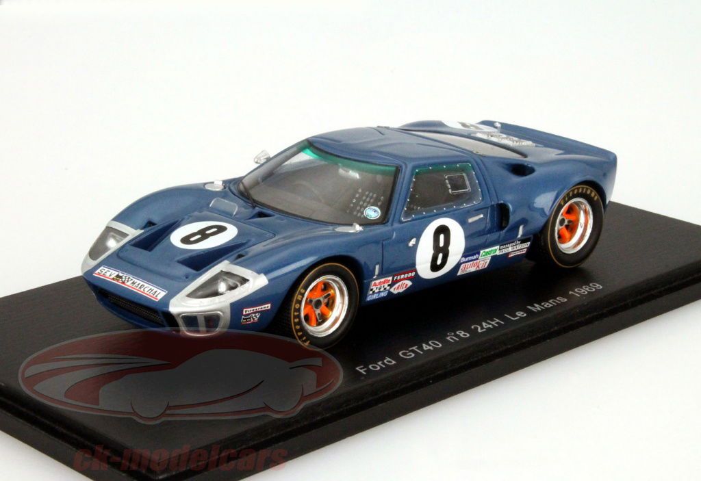 京商 KYOSYO FORD GT-40 1/43 Le Mans 69 FORD GT 40 Winner 24h Le Mans 1969 J. Ickx / J. Oliver
