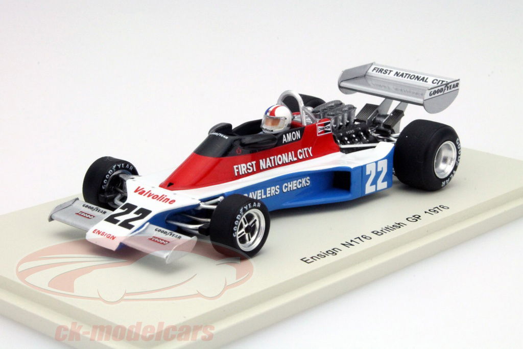 スパーク F-1ミニカー Spark 1/43 Ensign N176 1976 C.Amon Spark 1:43 Chris Amon Ensign N176 #22 GP Great Britain