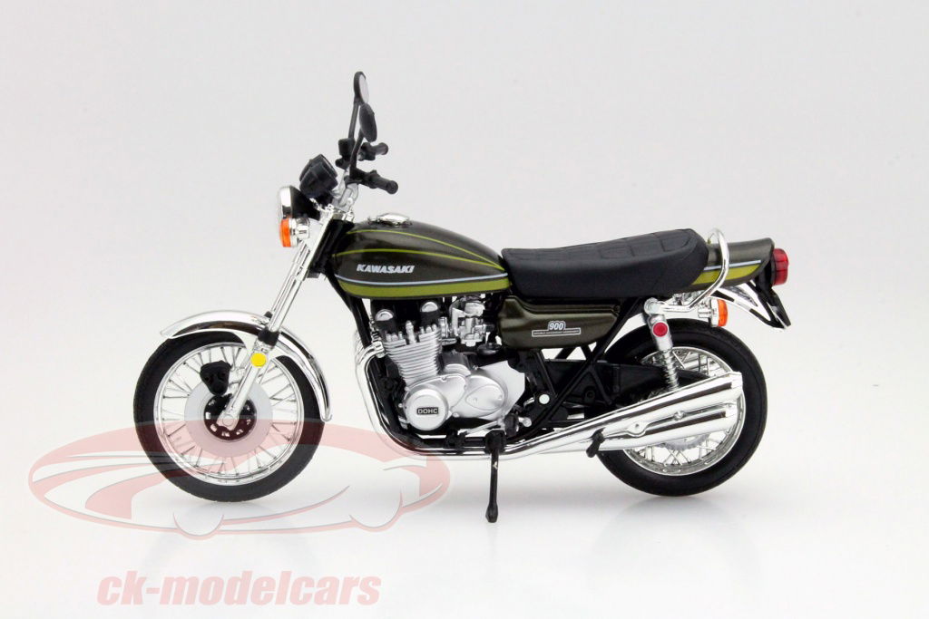 Automaxx Premium 1:12 川崎900 Super4 Z1摩托车深绿色汽车模型
