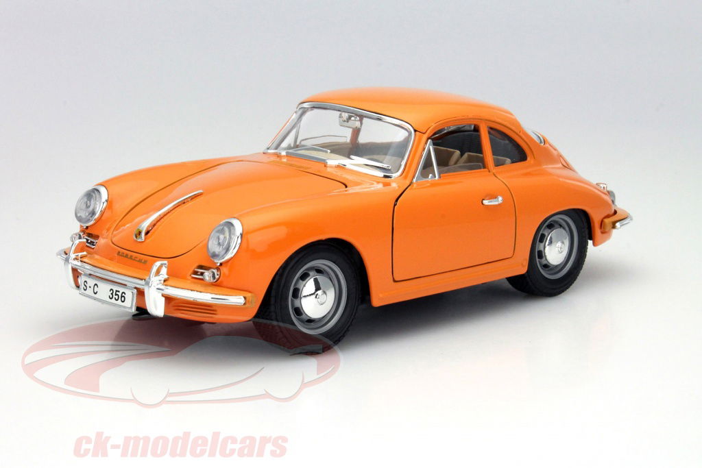 Bburago 1:18 ポルシェ356Bクーペは1961オレンジ分に建てられ