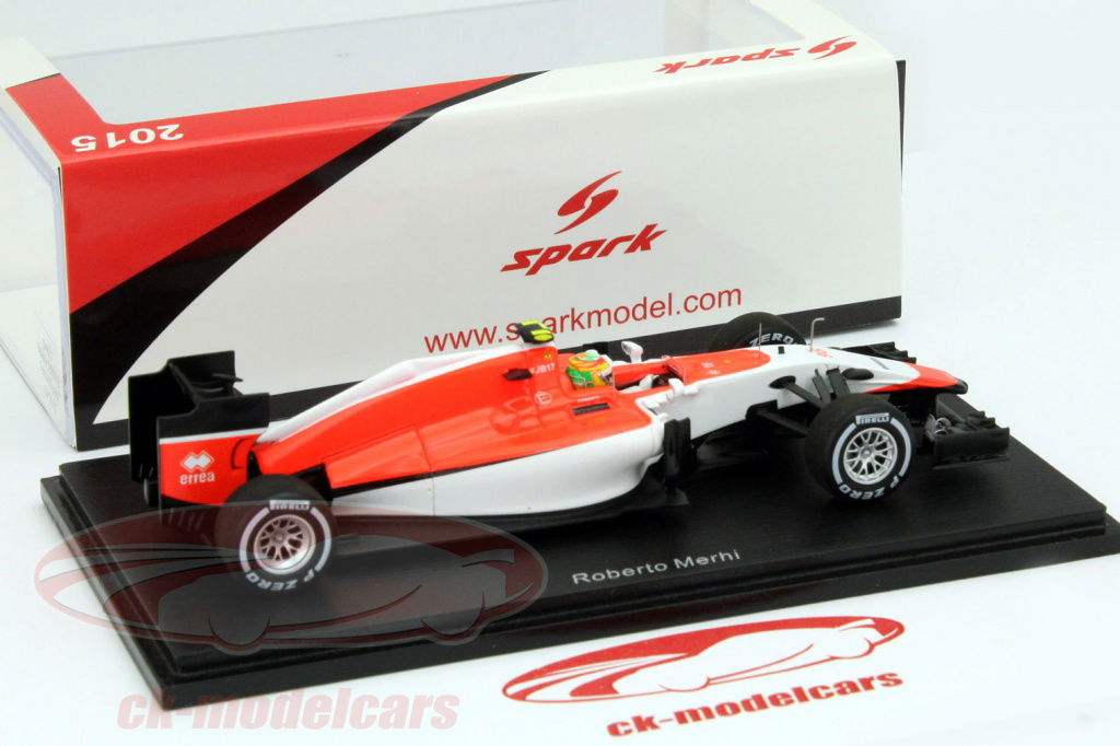 ミニカー SPARK1/43 Manor MR03B F1 Roberto Merhi SPARK1/43 Manor MR03B F1 Roberto Merhi