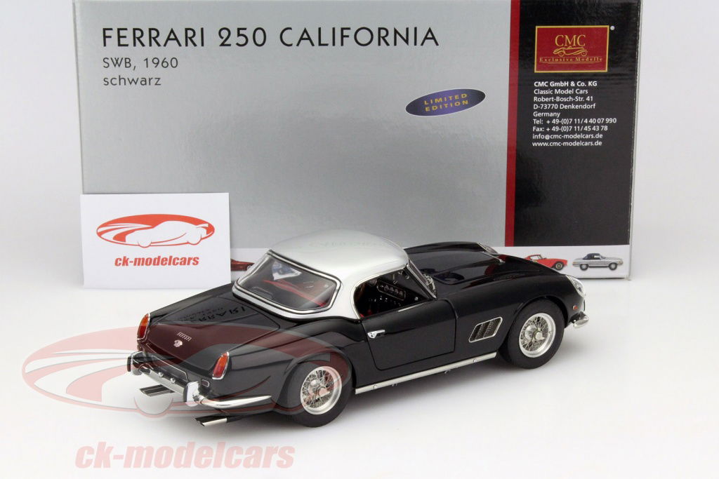 CMC1/18 Ferrari 250 California ブラック Iconic Auctioneers | Superbly Detailed 1:18th Scale CMC
