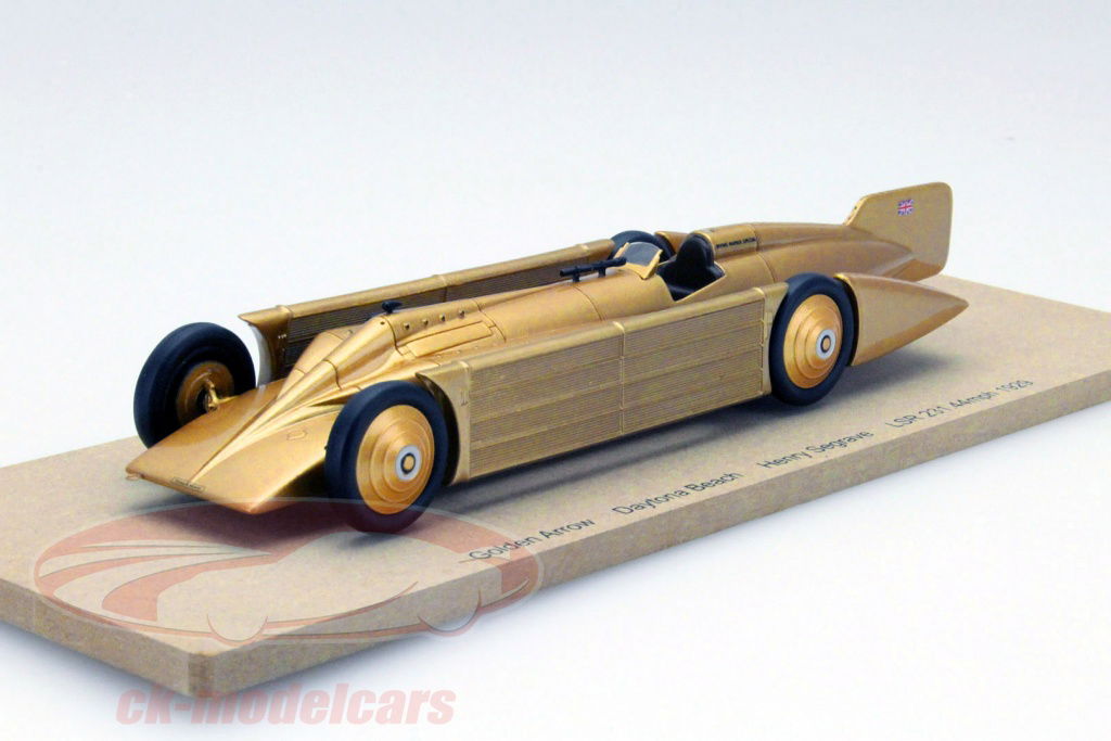 Spark 1:43 Golden Arrow Rekordfahrzeug Daytona Beach 1929