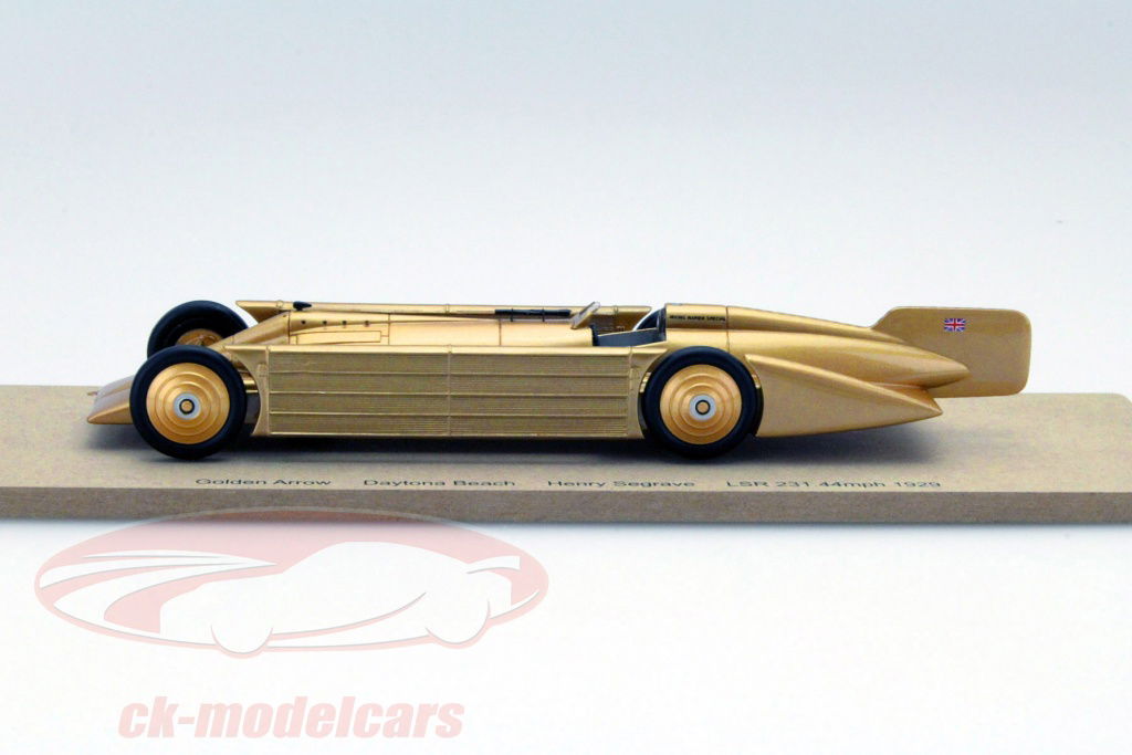 Spark 1:43 Golden Arrow Rekordfahrzeug Daytona Beach 1929