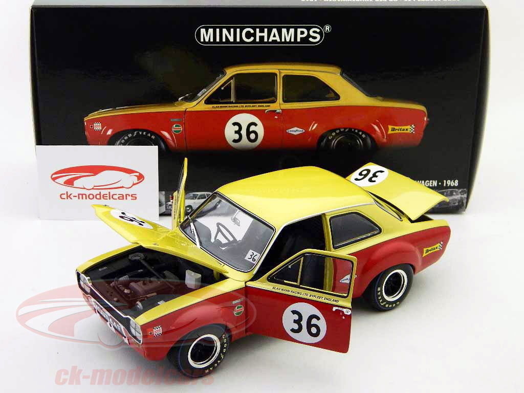 自動車 MINICHAMPS Ford Escort I TC 1968 1/18 Minichamps 1:18 Ford Escort I TC white / white Year 1968