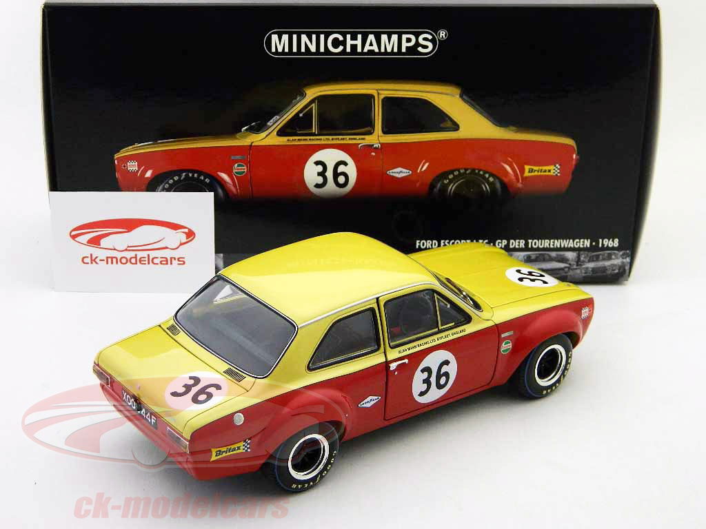 自動車 MINICHAMPS Ford Escort I TC 1968 1/18 Minichamps 1:18 Ford Escort I TC white / white Year 1968