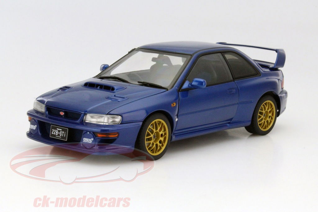 AUTOart 1:18 Subaru Impreza 22B Year 1998 blue metallic