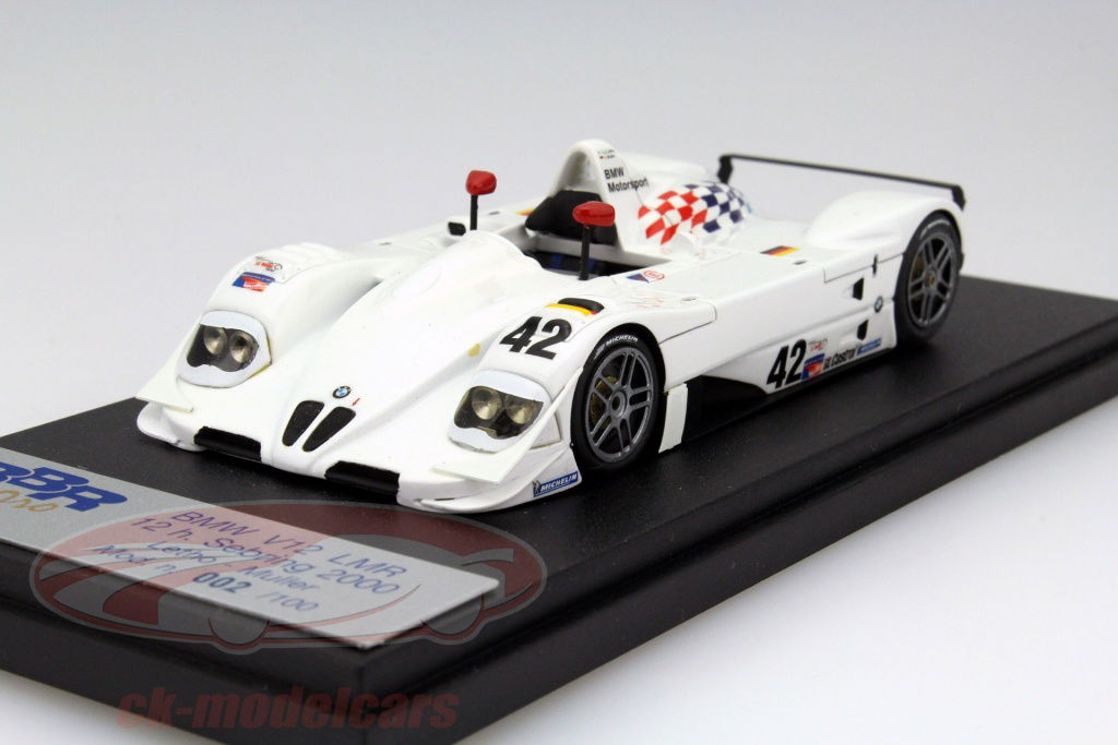 BBR Models 1:43 BMW V12 LMR #42 12h Sebring 2000 Letho