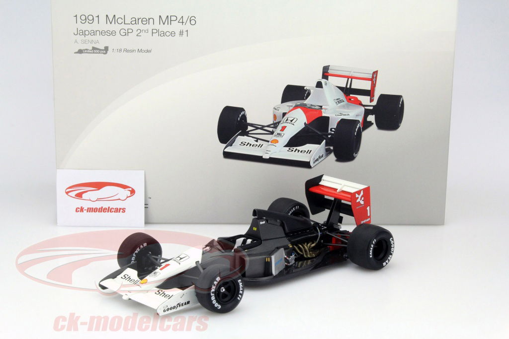 True Scale 1:18 Ayrton Senna McLaren MP4/6 #1 World Champion