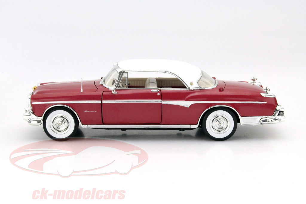 No537 ミニカー1/18箱あり1955 SHRYSLER IMPERIAL Signature Models 1:18 Chrysler Imperial Year 1955 red 18111