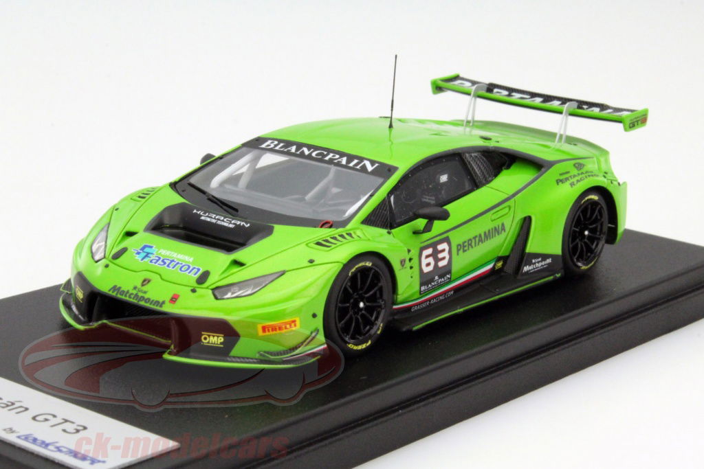 LookSmart 1:43 Lamborghini Huracan GT3 #63 green LS448 model