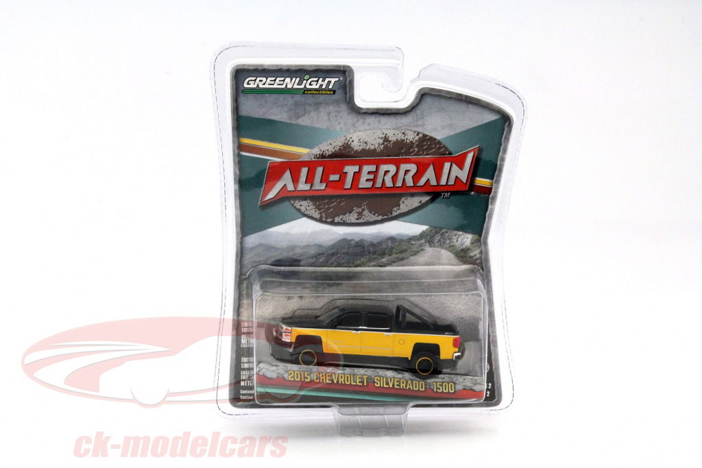 greenlight-1-64-chevrolet-silverado-1500-anno-2015-giallo-35020e/