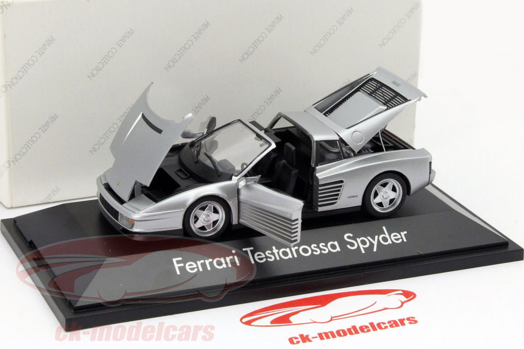 Herpa 1:43 Ferrari Testarossa Spyder silver CK920628 model