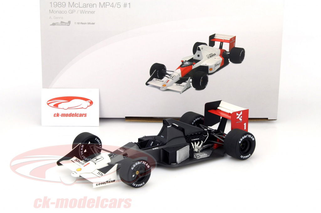 1989 McLaren MP4/5 #1 モナコGP優勝 True Scale 1:18 Ayrton Senna McLaren MP4/5 #1 Winner monaco