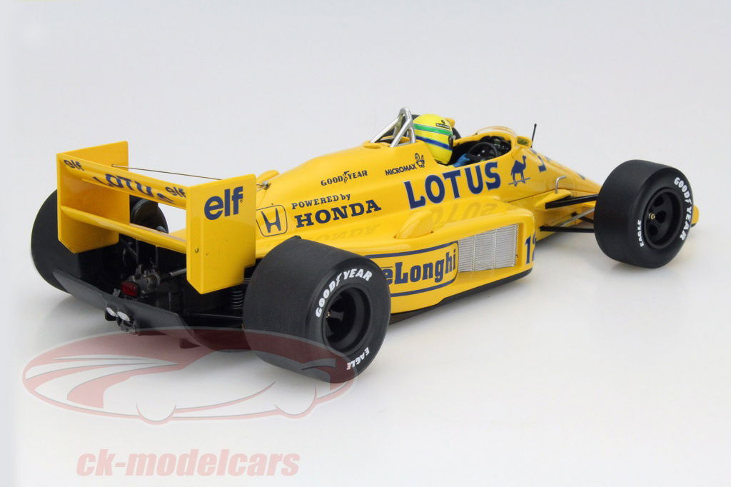 【美品】MINICHAMPS Honda 99T Lotus ＃1/18 1:18 1987 Ayrton Senna (Dirty Version) -- Monaco Winner