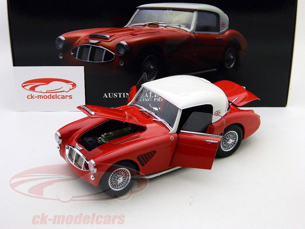 Kyosho 1:18 Austin Healey 3000 MK-I Racing Proto red-white