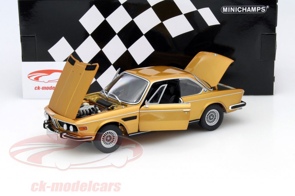 Minichamps 1:18 BMW 3.0 CSI (E9) Coupe Year 1972 gold