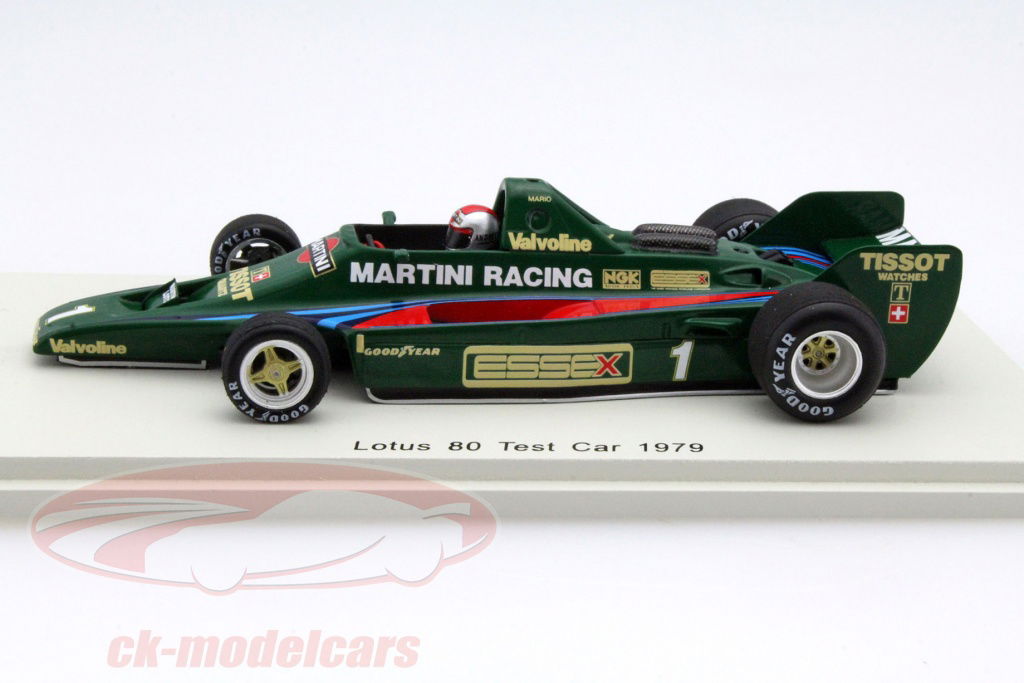 Spark 1:43 Mario Andretti Lotus 80 #1 テスト カー 式 1 1979