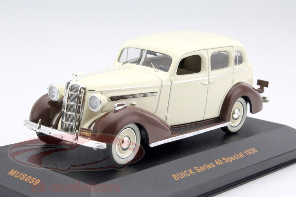 ixo-1-43-buick-series-40-special-ano-1936-beige-marron-museum-mus059/