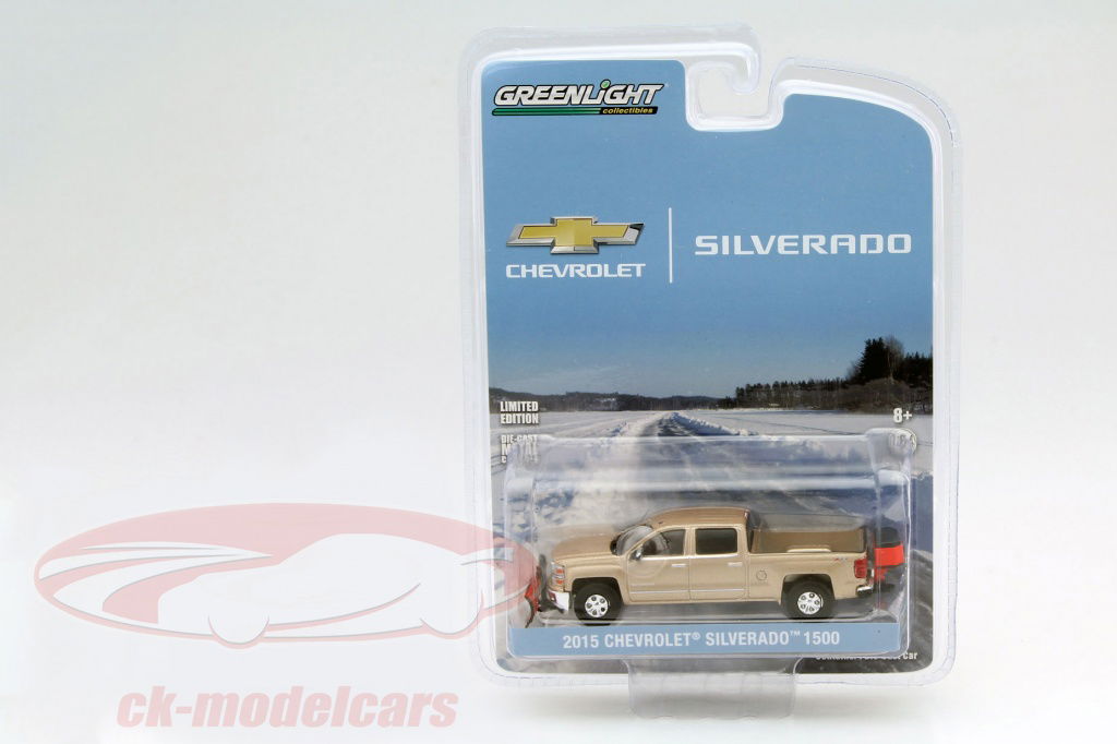 greenlight-1-64-chevrolet-silverado-pick-up-1500-chasse-neige-annee-2015-or-29841/
