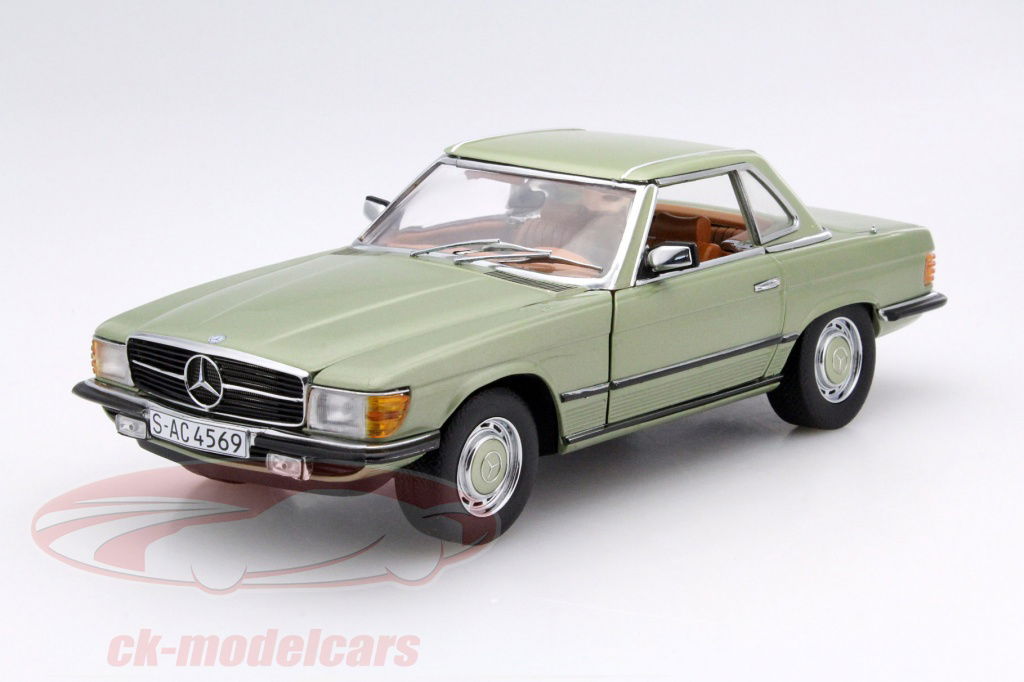 sun-star-models-1-18-mercedes-benz-350-sl-year-1977-green-4569/