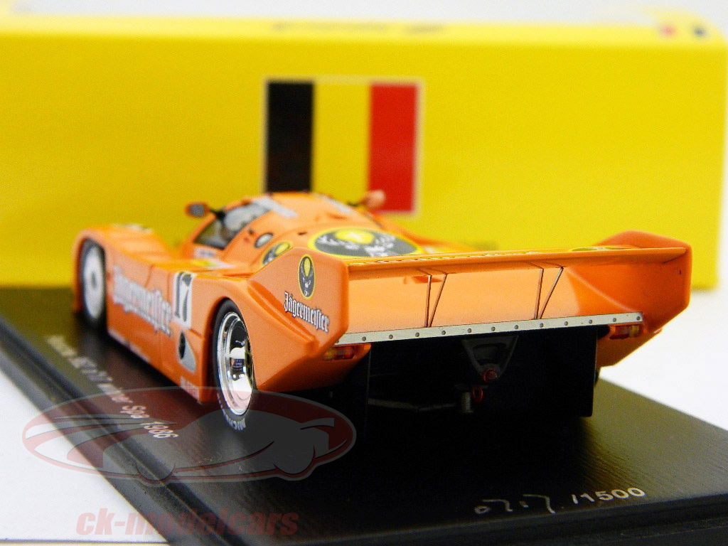 Porsche 962 Jägermeister 1986　1/43 Spark 1:43 Porsche 962 Jaegermeister Boutsen, Jelinski