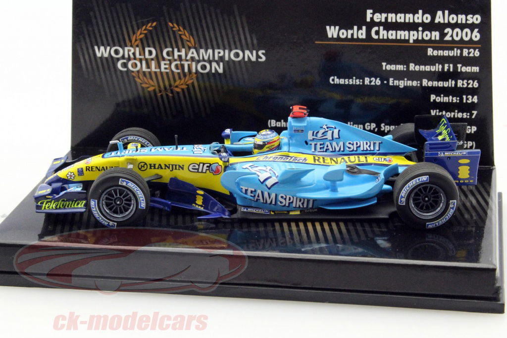 Minichamps 1:43 Fernando Alonso Renault R26 #1 World