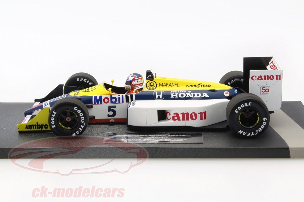 美品◆ MINICHAMPS WILLIAMS HONDA FW11 #5 Williams FW11B #5 Nigel Mansell 