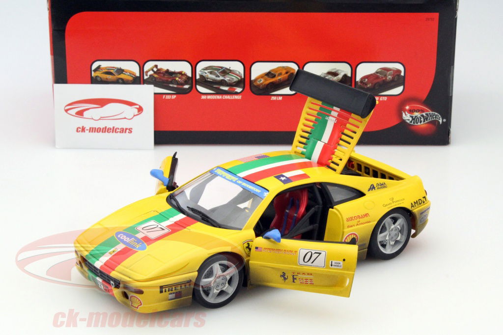 HotWheels 1:18 Ferrari F355 Challenge #07 Dirty Version