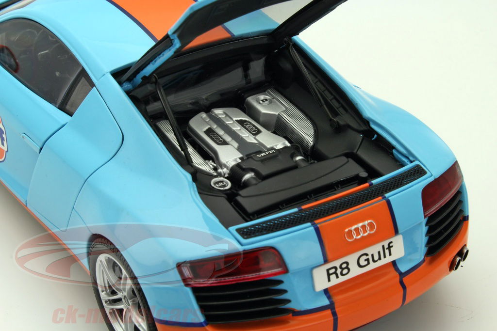 Kyosho 1:18 Audi R8 Gulf Version 09213GF model car 09213GF
