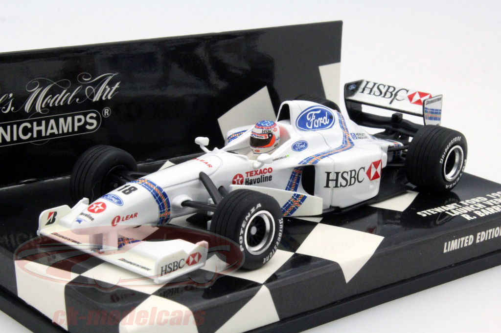 MINICHAMPS  1/43スチュワートフォードSF-2 バリチェロ 98 1/43 Minichamps F1 1998 Stewart Ford SF2 #18 Rubens