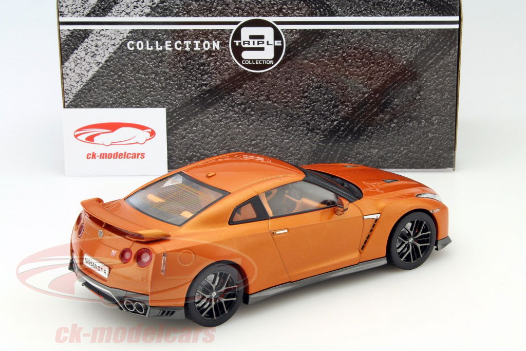 Triple9 1:18 Nissan Skyline GT-R year 2017 orange T9-1800198
