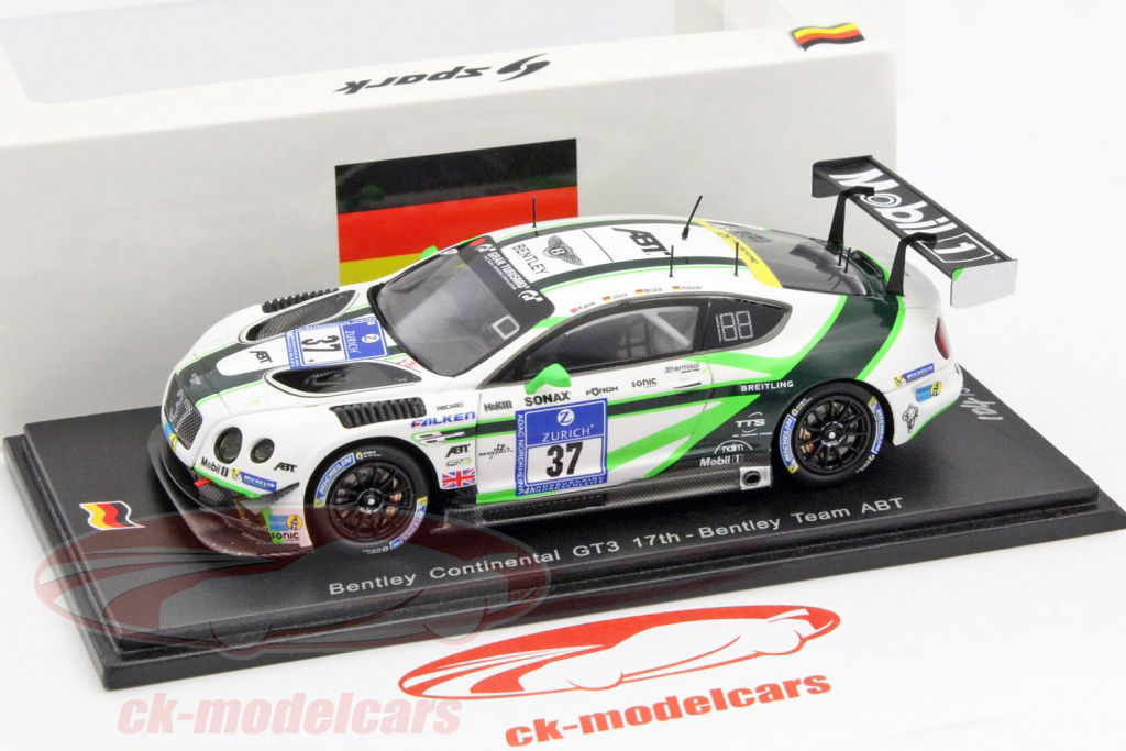Spark 1:43 Bentley Continental GT3 #37 24h Nürburgring 2016