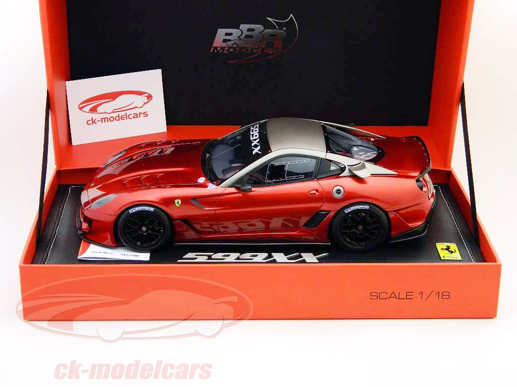 BBR Models 1:18 Ferrari 599 XX Race Version 2009 red