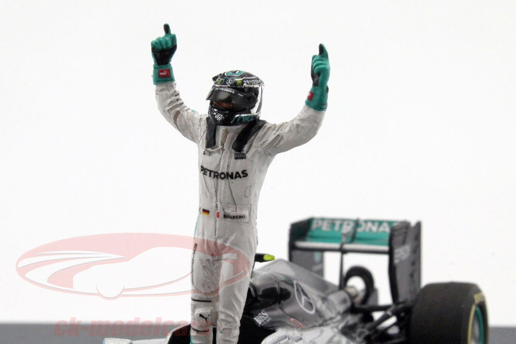 Spark 1:43 N. Rosberg Mercedes F1 W07 Hybrid #6 World