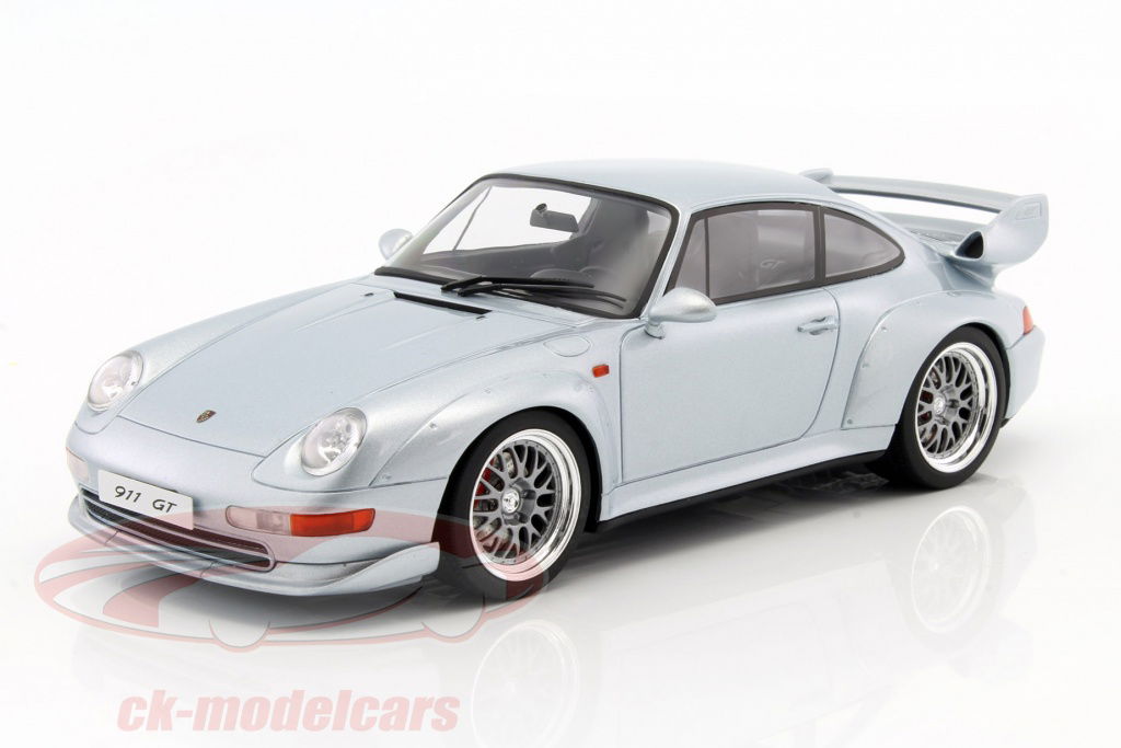 GT-SPIRIT 1:18 Porsche 911 (993) GT silver ZM098 model car