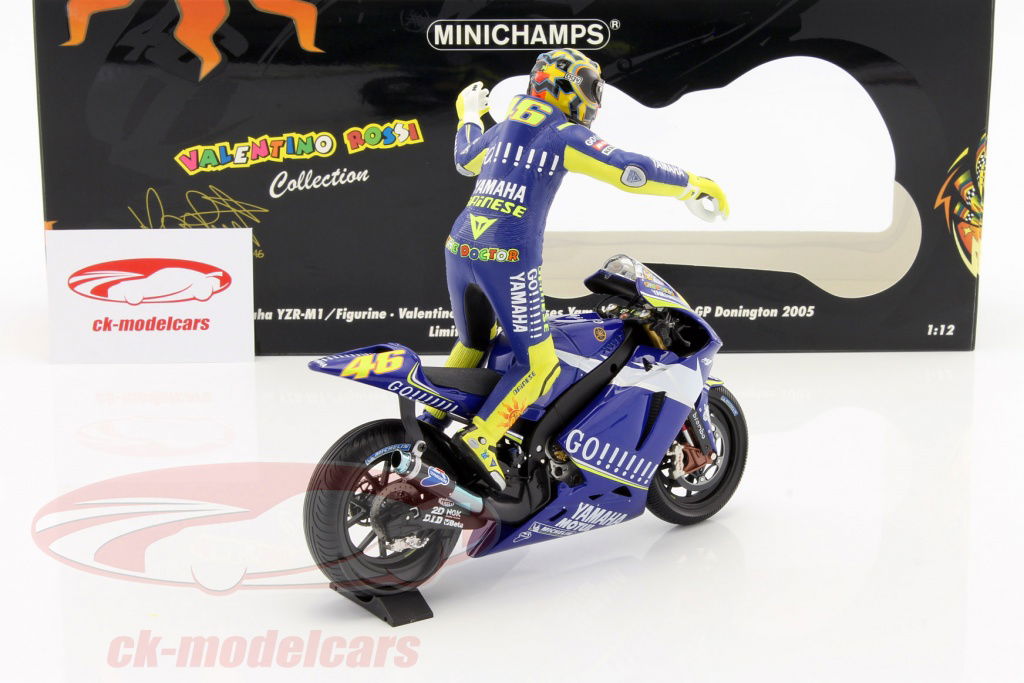 スポーツ MINICHANPS 1/12 YAMAHA YZR-M1 2005 Minichamps 1:12 Valentino Rossi Yamaha YZR-M1 #46 MotoGP