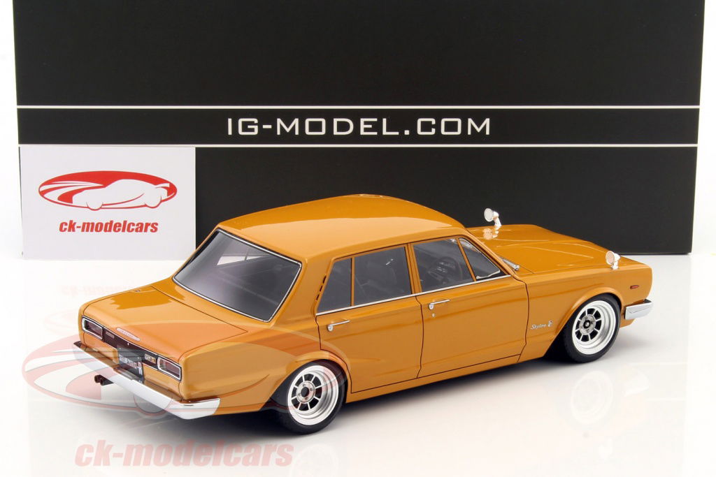 ミニカー 1/18 Nissan Skyline GT-R KPGC10 Brown Ignition Model 1:18 Nissan Skyline 2000 GT-R (PGC10) brown