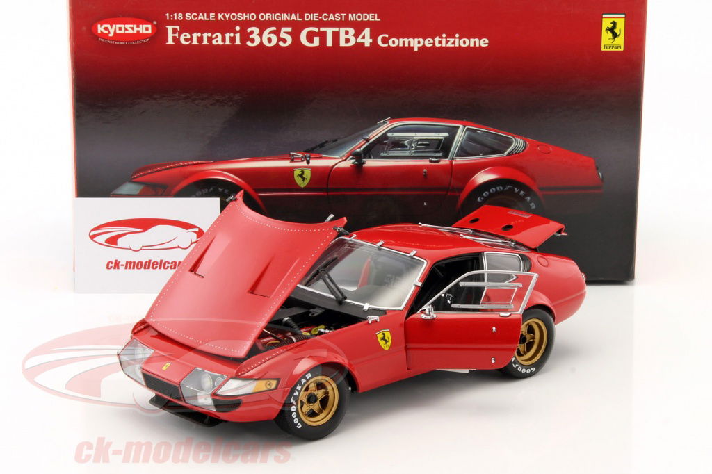 京商　1/18 フェラーリ 365 GTB4 Competizione Kyosho 1:18 Ferrari 365 GTB4 Competizione red 08163R model