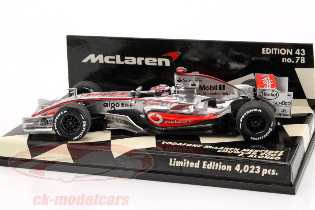 ミニカー MINICHAMPS McLAREN MERCEDES F.ALONSO Minichamps 1:43 Fernando Alonso McLaren MP4-22 Formula 1