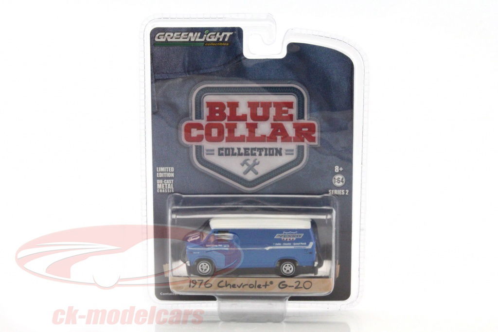 greenlight-1-64-chevrolet-g-20-annee-de-construction-1976-bleu-35060c/