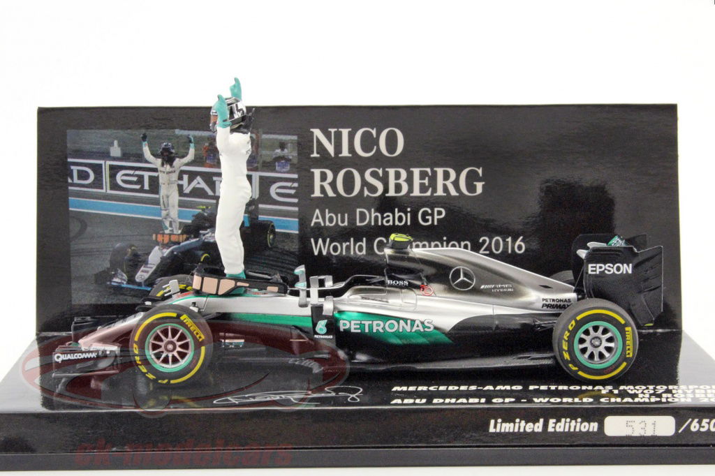 ミニカー MINICHAMPS F1 W07 Hybrid NICO ROSBERG Minichamps 1:43 Nico Rosberg Mercedes F1 W07 Hybrid #6