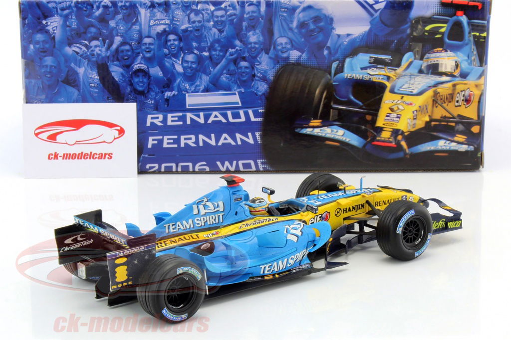 ミニカー Hot WHeels RENAULT F1 2006 1/18 HotWheels 1:18 Fernando Alonso Renault R26 #1 World Champion