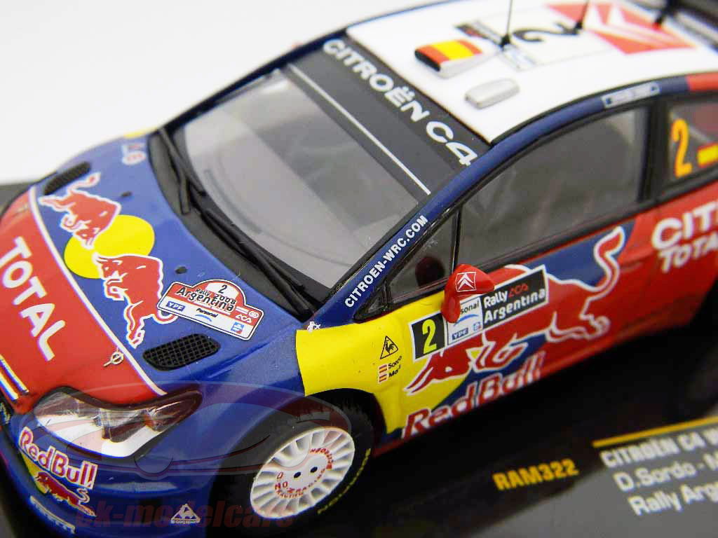 Ixo 1:43 シトロエンC4 WRC＃2ラリーアルゼンチン2008 RAM322
