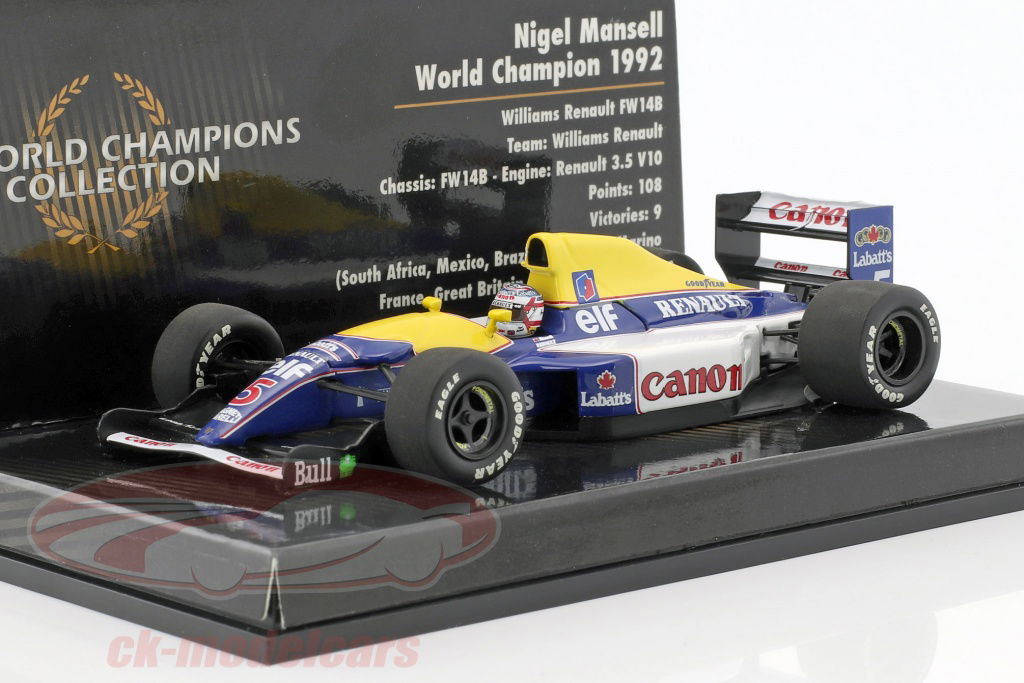 Minichamps 1:43 Nigel Mansell Williams FW14B #5 World